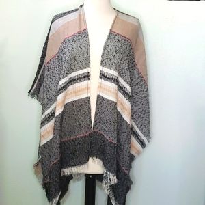 NWT Charming Charlie Open Draped Fringe Cardigan